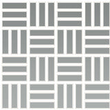 Daltile Color Wheel Mosaic 1" X 3" Lattice Weave Glossy Desert Gray