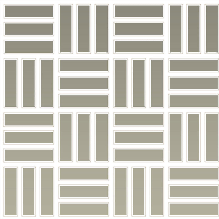 Daltile Color Wheel Mosaic 1" X 3" Lattice Weave Matte Matte Architectural Gray