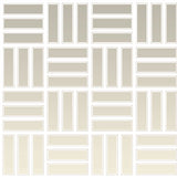 Daltile Color Wheel Mosaic 1" X 3" Lattice Weave Glossy Biscuit