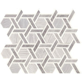 Daltile Fonte 12" X 10" Rotating Hexagon Nautical Grey Blend