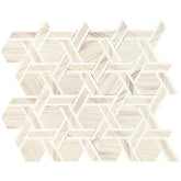 Daltile Fonte 12" X 10" Rotating Hexagon Pier White Blend