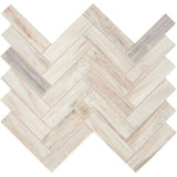 Daltile Fonte 1" X 4" Herringbone Pier White