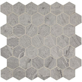 Daltile Fonte 2" Hexagon Mosaic 13" x 13" Heather Harbor