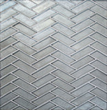 Daltile Illuminary 1" X 3" Herringbone Mosaic Silverlight