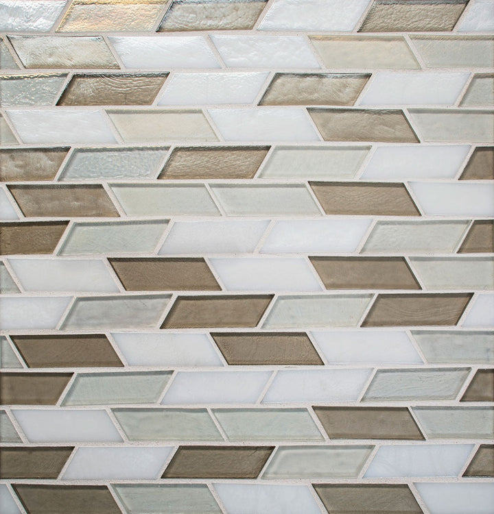 Daltile Illuminary 1" X 3" Oscillating Mosaic Allusion Blend