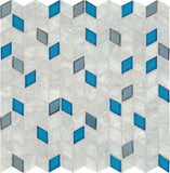 Daltile Fanfare Interstellar 1" X 1" Diamond Blue Bayou
