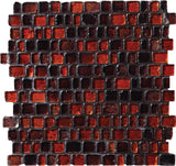 Daltile Jewel Tide 12" X 12" Random Tumbled Mosaic Bonfire