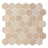 Daltile Limestone 2" Hexagon Corton Sable