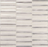 Daltile Fanfare Lucent Skies 12" X 12" Stacked Mosaic Celestial Winter