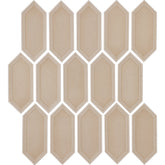 Daltile Luminique 2" x 5" Picket Mosaic 12" x 11" Glossy Dune