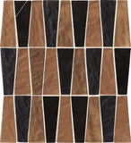 Daltile Fanfare Regal Pendant 11" X 12" Trapezoid Mosaic Pharaoh Onyx