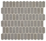 Daltile Fanfare Statuette 1" X 2" Picket Mosaic Paloma Gray