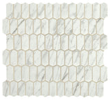 Daltile Fanfare Statuette 1" X 2" Picket Mosaic Venetian White