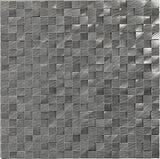 Daltile Anthology 12" X 12" 3D Cube Gunmetal