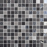 Daltile Uptown Glass 1" X 1" Straight Joint Metro Gray