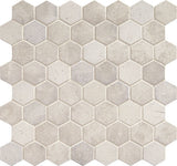 Daltile Fanfare Vintage Hex 12" X 12" Hexagon Mosaic Wisdom White