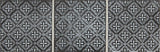 Daltile Vintage Metals 4" X 4" Deco Flower Whitewash Iron