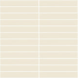 Daltile Color Wheel Mosaic 12'' X 10'' Straight 1'' X 6'' Glossy Biscuit