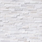 MS International Rockmount 6" x 24" Multi Finish Ledger Panel Arctic White