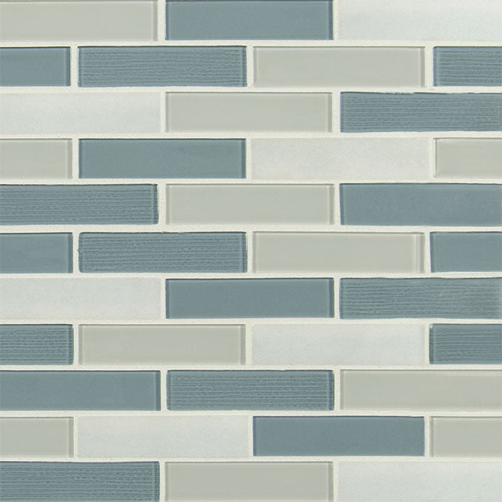 MS International Decorative Mosaic 12" x 12" Brick 1" x 4" Colosseo Azul