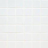 MS International Domino 12" x 12" GLossy 9.6mm 2" x 2" White