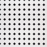 MS International Domino 12" x 12" Octagon 2" White And Black