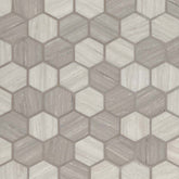 MS International Decorative Mosaic 12" x 12" Hexagon 2" Silva Oak