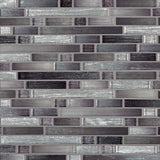 MS International Decorative Mosaic 12" x 12" Interlocking Akaya Nero
