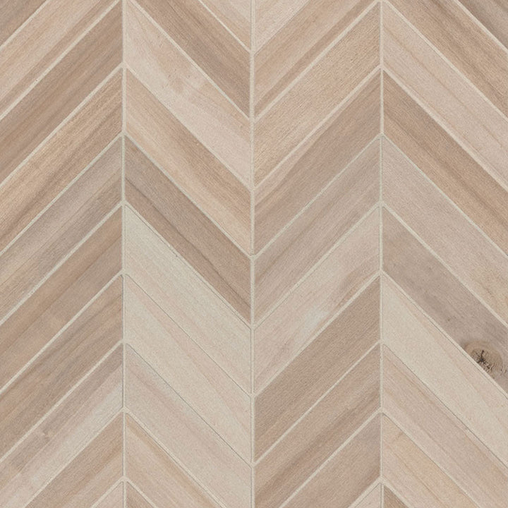 MS International Havenwood 12" x 15" Chevron Mosaic Matte Beige