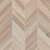 MS International Havenwood 12" x 15" Chevron Mosaic Matte Beige
