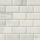 MS International Natural Stone Marble 2" x 4" Subway Mosaic Arabescato Cararra
