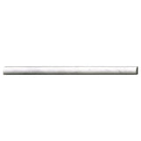 MS International Natural Stone Marble 0.75" x 0.75" Pen Molding Polished Carrara White