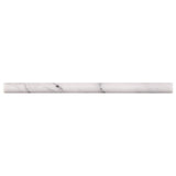 MS International Natural Stone Marble 0.75" x 0.75" Pen Molding Honed Calacatta Cressa