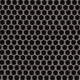 MS International Domino 12" x 12" Penny Round GLossy Nero