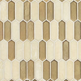 MS International Decorative Mosaic 12" x 12" Glass Tile Pixie Gold