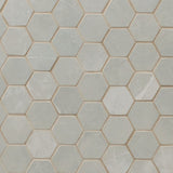 MS International Sande 2" x 2" Hexagon Matte Grey