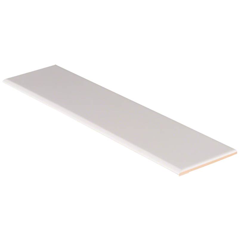 MS International Domino 4" x 12" Bullnose White