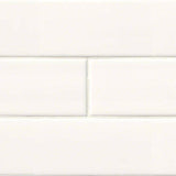 MS International Domino 12" x 12" Subway 4" x 16" White