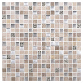 Daltile Marvel 0.625" x 0.625" Straight Joint Mosaic 12" x 12" Mixed Whimsical