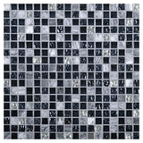 Daltile Marvel 0.625" x 0.625" Straight Joint Mosaic 12" x 12" Mixed Mystique