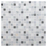 Daltile Marvel 0.625" x 0.625" Straight Joint Mosaic 12" x 12" Mixed Opal