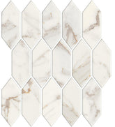 Marazzi Marble Obsession 2" X 5" Picket Satin Calacatta Gold