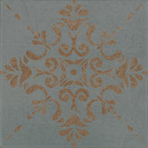 Marazzi Moroccan Concrete 8" X 8" Deco Aziza - Blue Gray