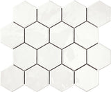 Marazzi Artistic Reflections 3" X 3" Hexagon Glossy Artic