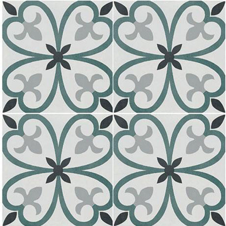 Marazzi D Segni Color 8" X 8" Deco Clover