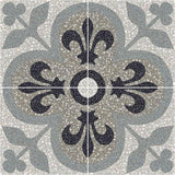 Marazzi D Segni Terrazzo 8" X 8" Deco Fleur-De-Lis