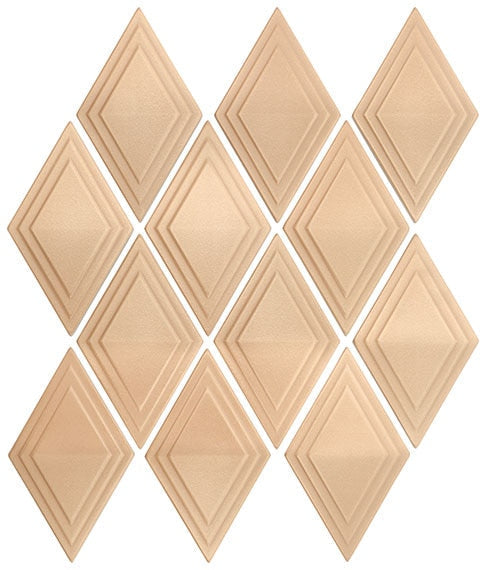 Marazzi Geometal 2" X 5" Harlequin Champagne Gold