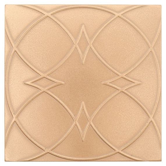Marazzi Geometal 6" X 6" Ornamental Champagne Gold