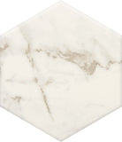 Marazzi Marble Obsession 8" Hexagon Calacatta Gold