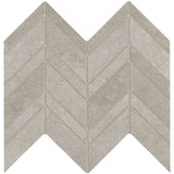 Marazzi Modern Formation 12" X 13" Chevron Headland Fog
